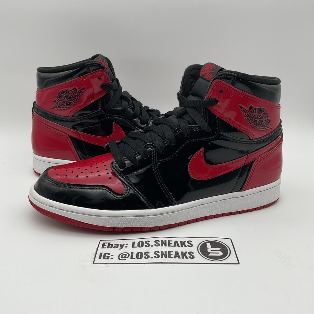 Size 9 - Jordan 1 Retro OG High Patent Bred (555088-063)